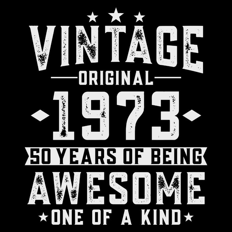 50e anniversaire 50 ans 1973 millésime