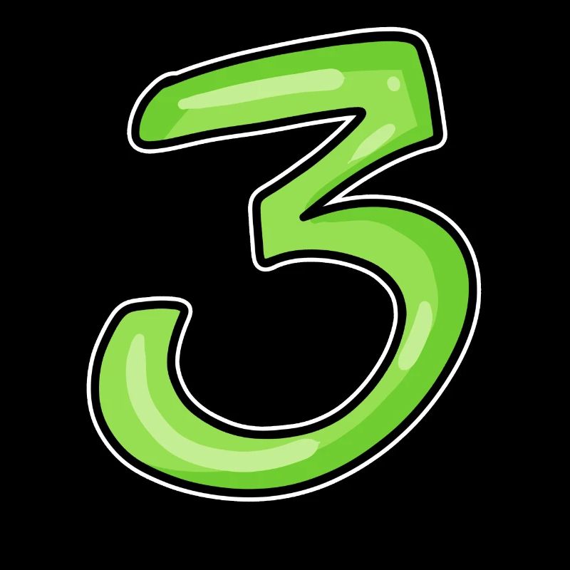 Three - 3 - Number 3 - Number 3