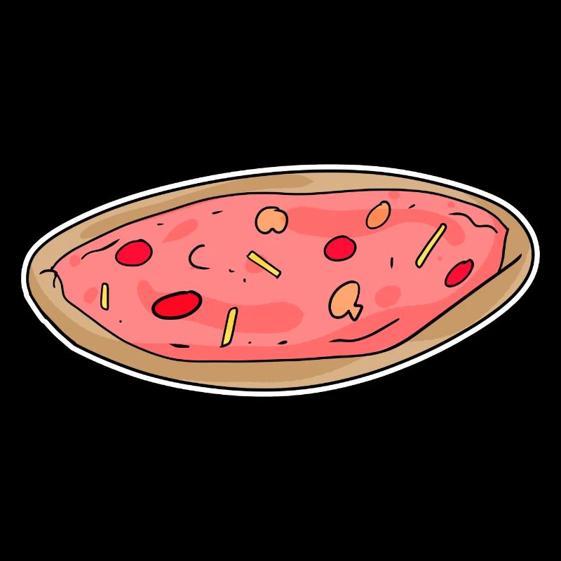 Pizza Motiv Sticker