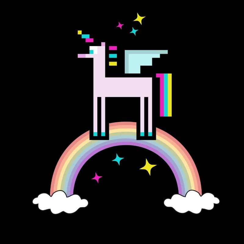 RetroEinhornRegenbogen