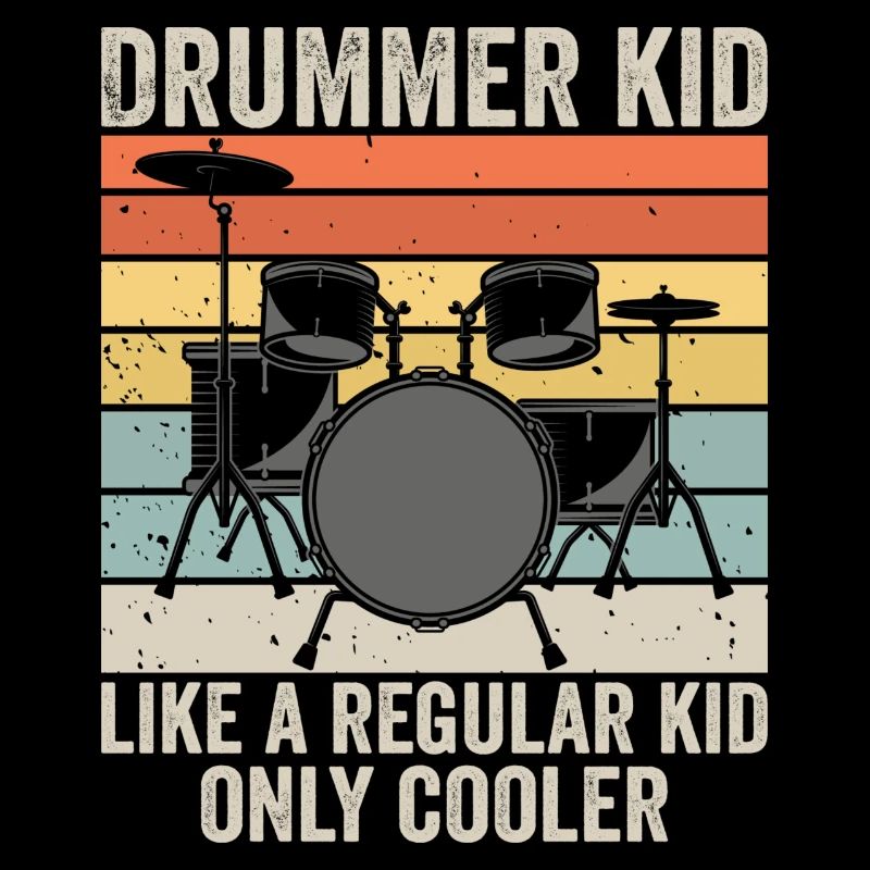 Drummer kid like a regular kid only cooler