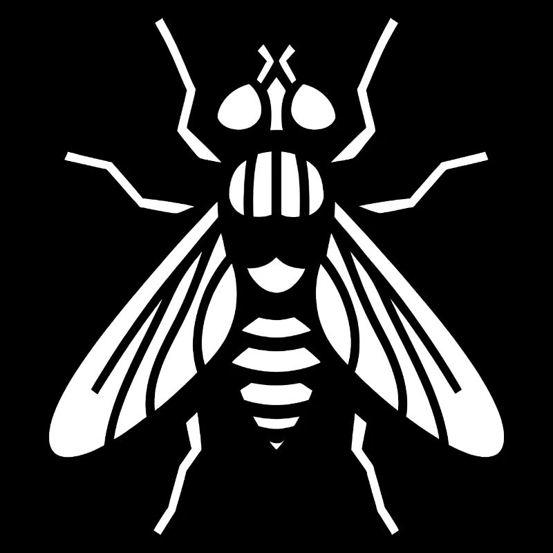 Bow Tie Insect Silhouette Minimalist