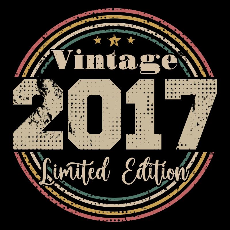 2017 Retro Vintage Birthday Born In - 2017