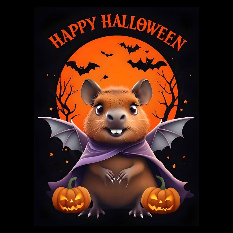 Halloween Capybara Geist Geschenkidee