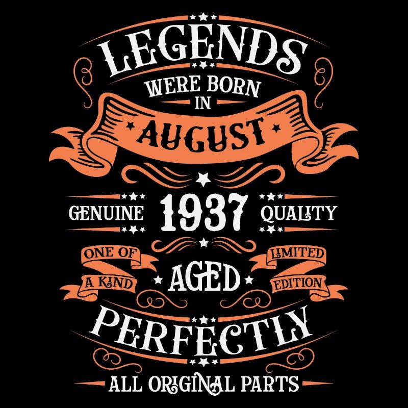 August 1937 Geburtstag Mann