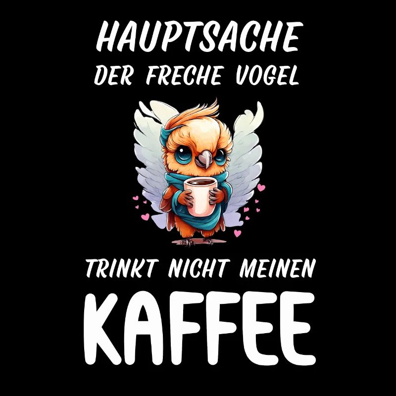 Der freche Vogel will meinen Kaffee trinken Eule