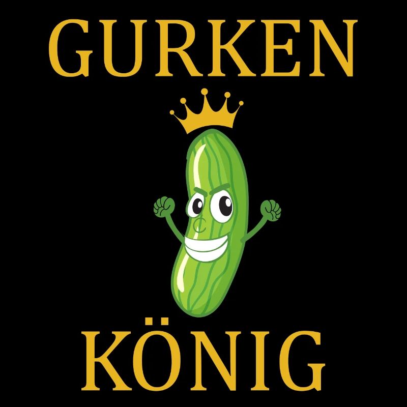 Der Gurken König mit der Krone