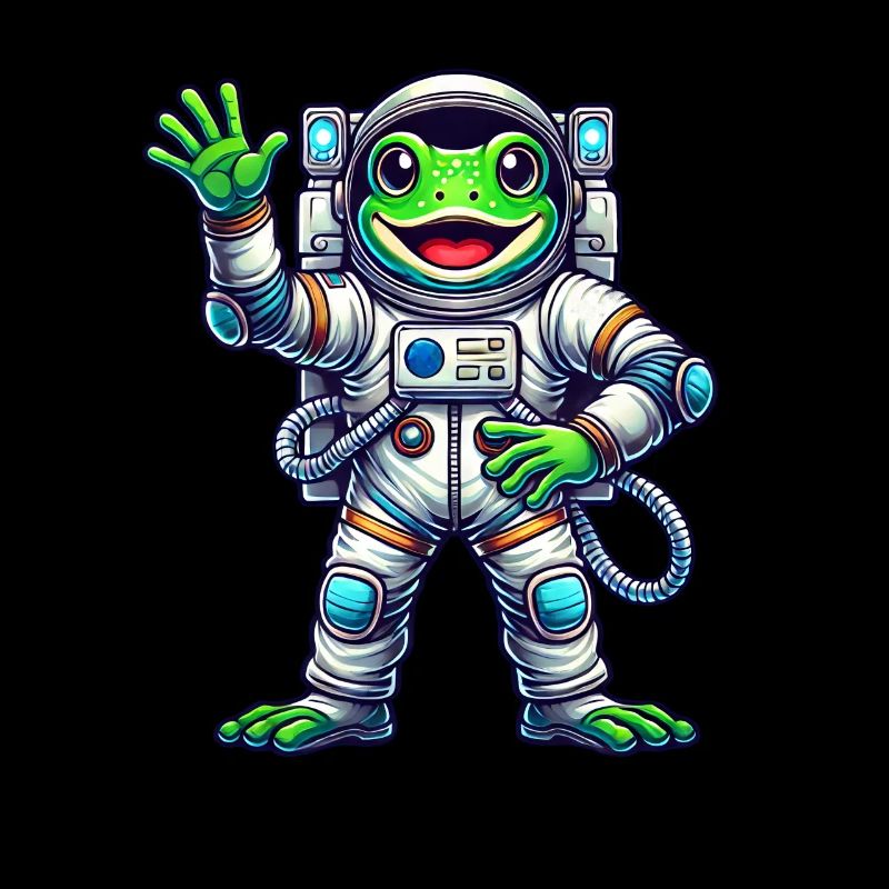 Astronaute Grenouille Cosmonaute de l’univers de l’espace