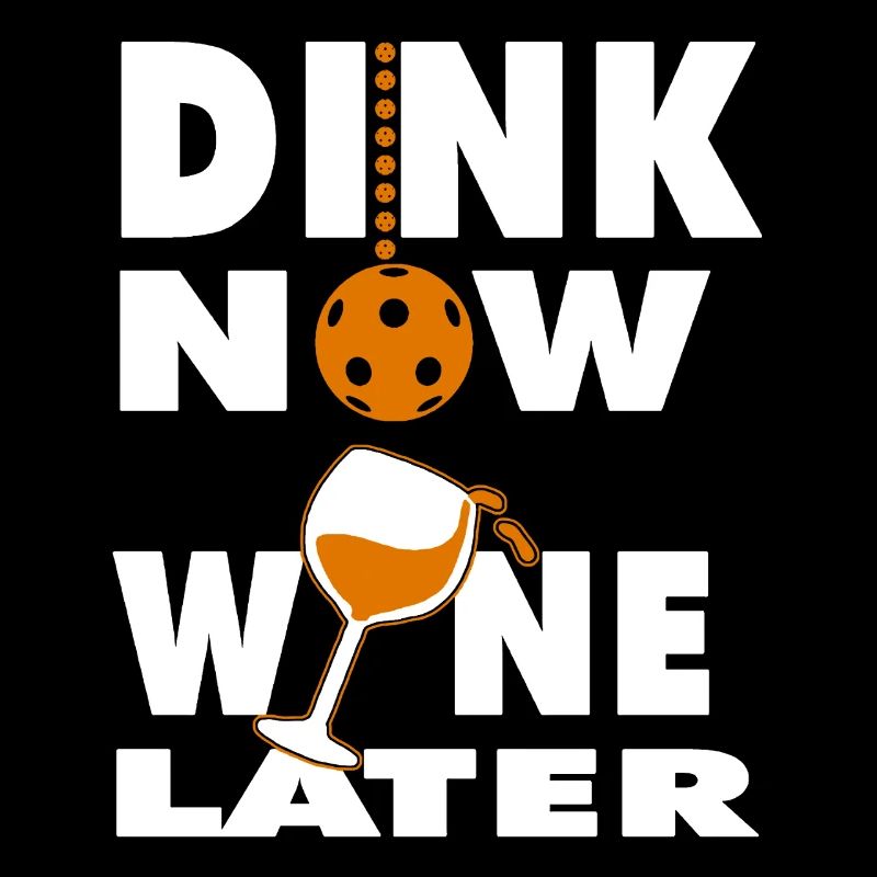 Pickleball Dink Now Wine Later