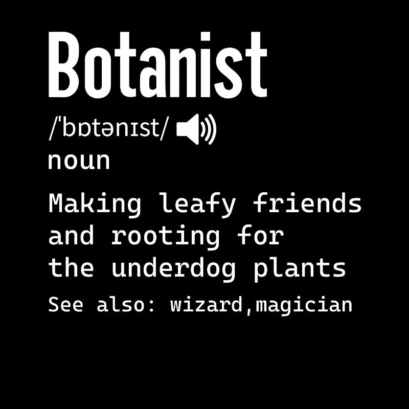 Définition botaniste pour science Biologiste nerdy