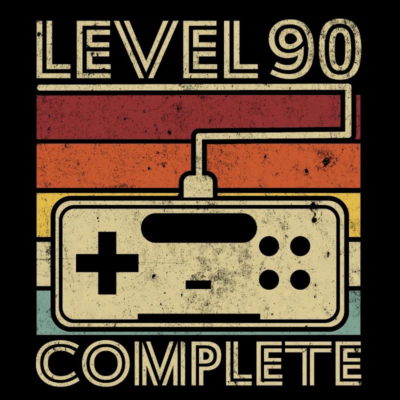 Level 90 complete Cadeau 90 ans D'anniversaire