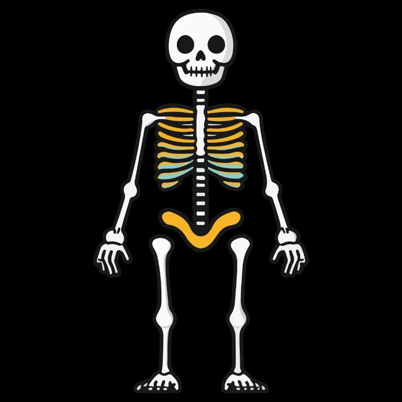 Squelette Bande Dessinée Halloween