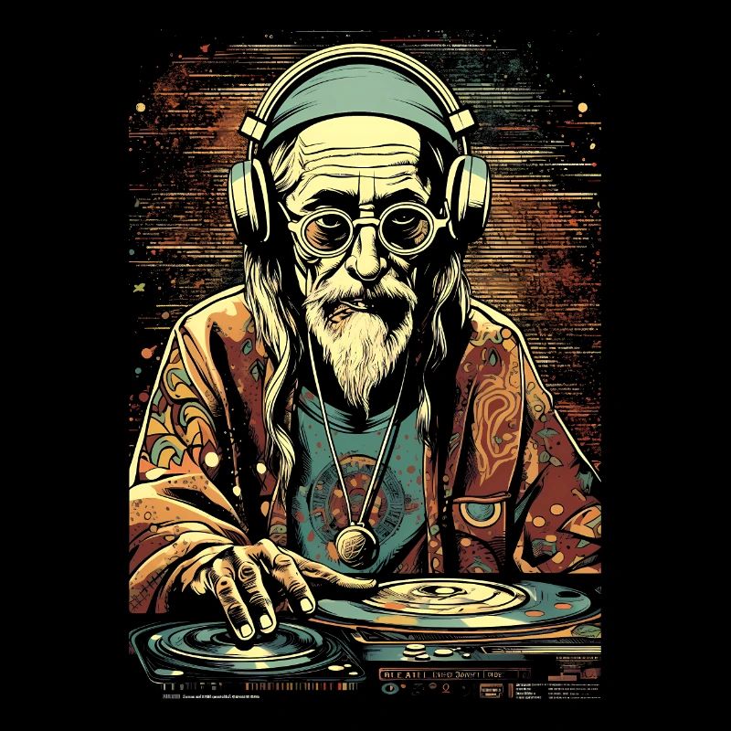 DJ hippie cool à son apogée