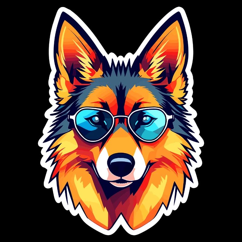 German Shepherd Illustration