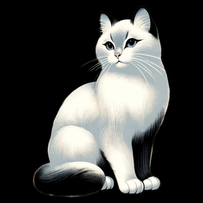 Whimsical, elegant cat graphics - Purrfectly Cra