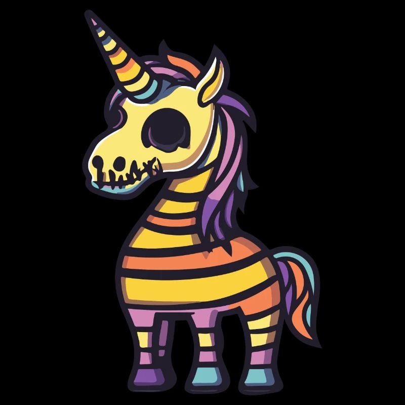 Einhorn Halloween Comic Zombie