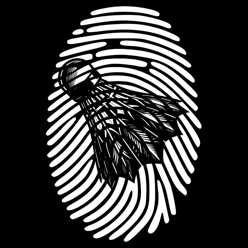 Empreinte digitale du volant ADN de badminton