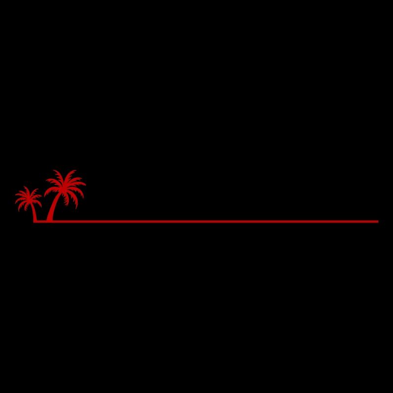 Palm tree line icon
