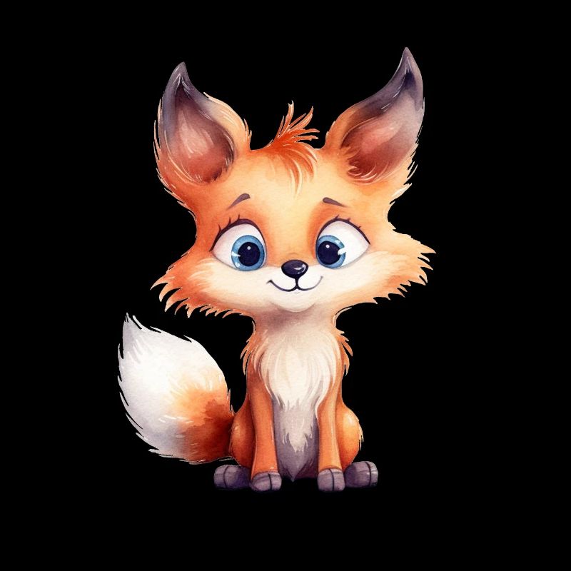 Fuchs Wasserfarben Waldtier