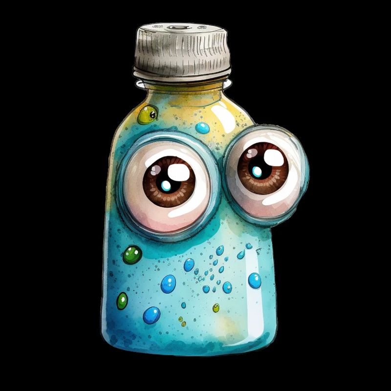 Bouteille d’aquarelles