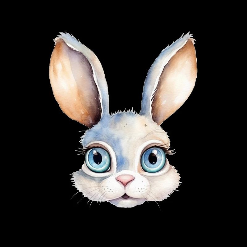 Dessin à l’aquarelle de lapin
