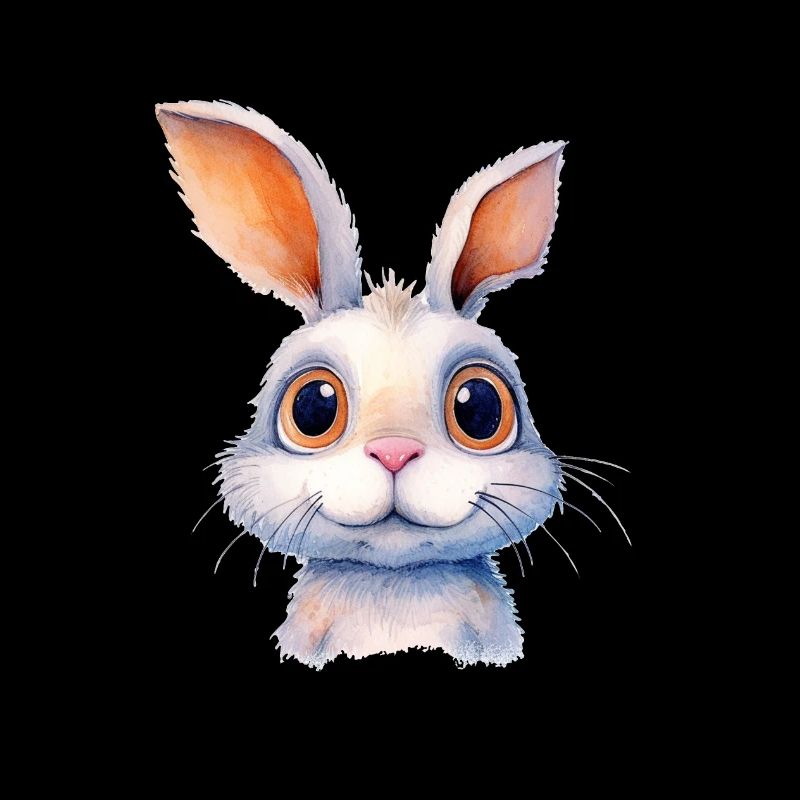 Dessin à l’aquarelle de lapin