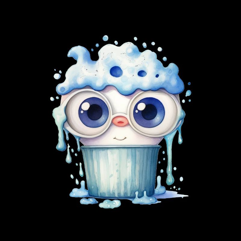 Dessin à l’aquarelle mignon monstre