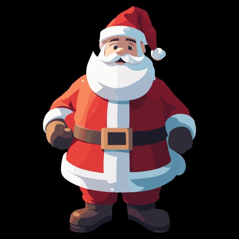 Weihnachtsmann Low Poly Weihnachten