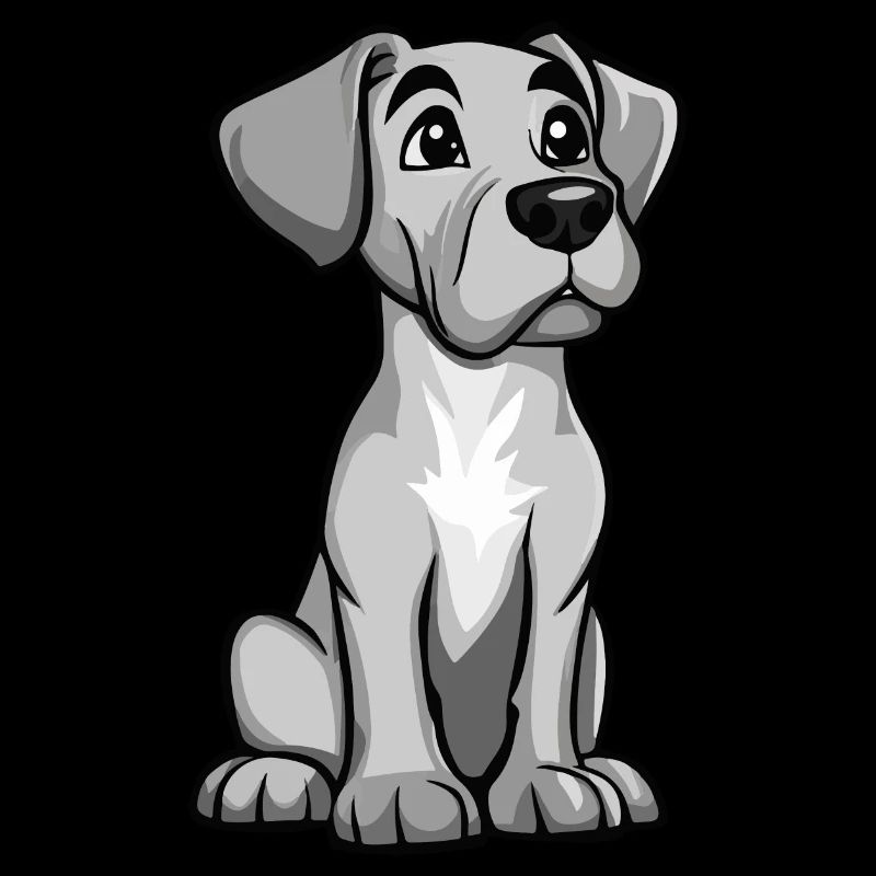Great Dane Hund Comic Baby
