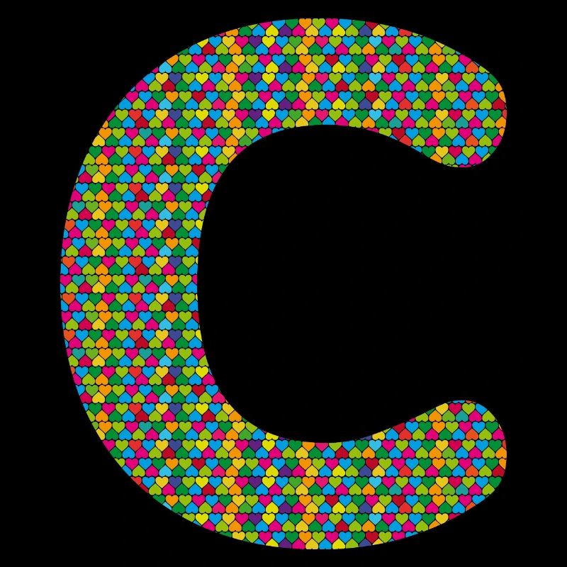 Buntes Herz-C Design – Einzigartig & Stylisch!