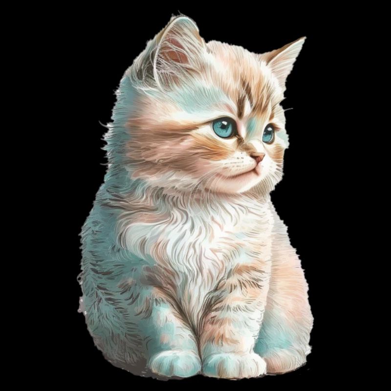 Dessin à l’aquarelle mignon de chat