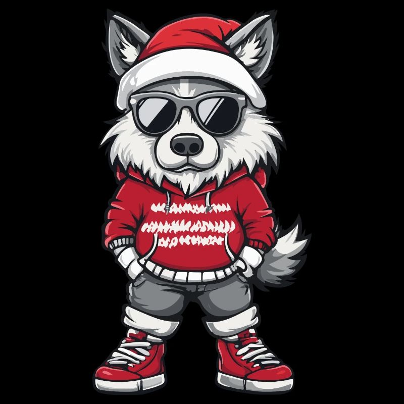 Wolf Christmas X-Mas