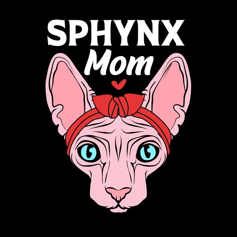 Maman chat Sphynx