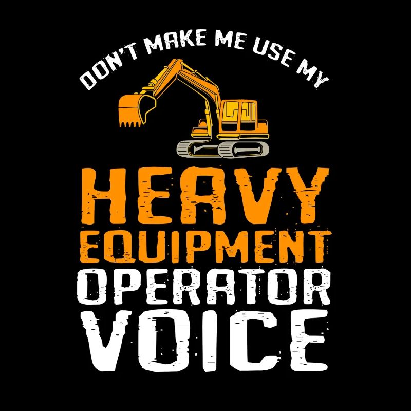 Construction site excavator driver excavation