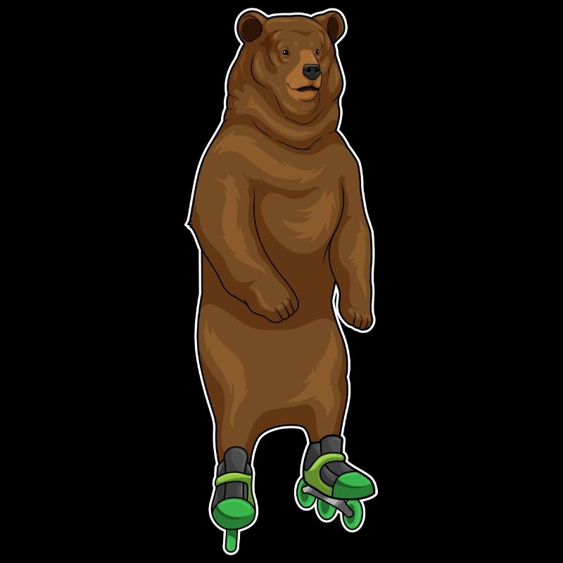 Bear inline skating roller skates