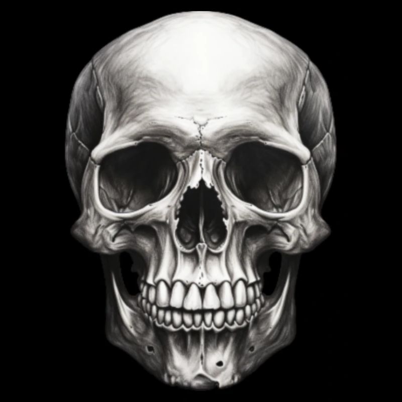 Skull Hand Drawn