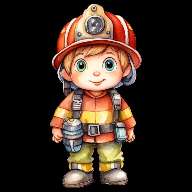 Dessin d’aquarelles de pompier