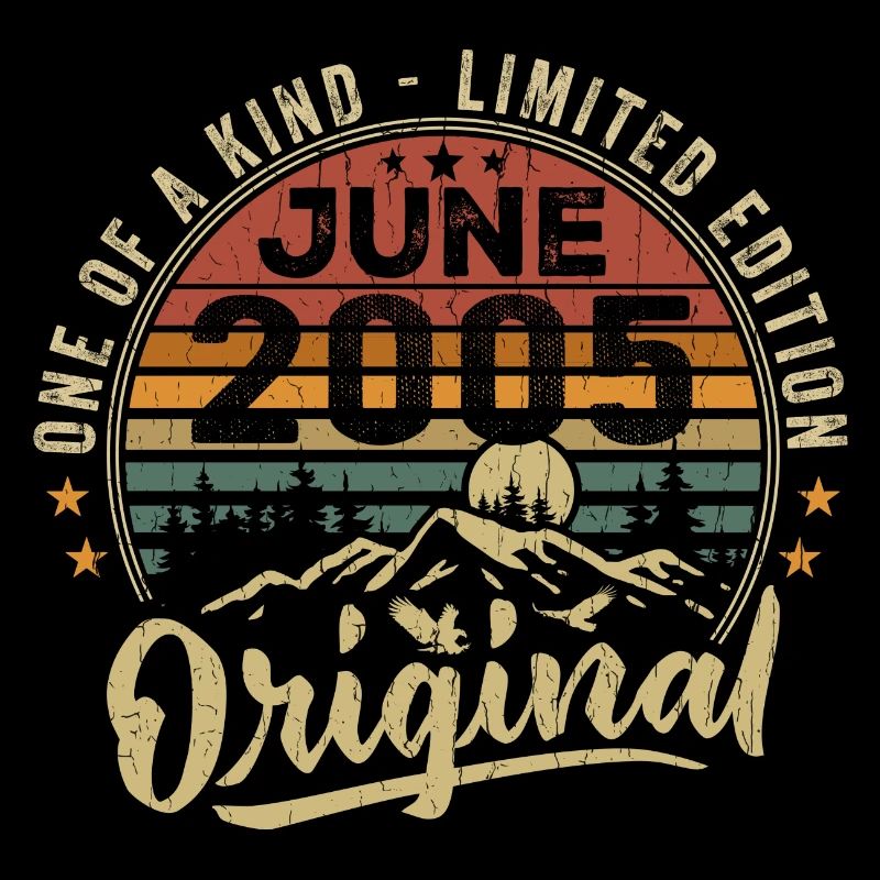 Juni 2005 Vintage Geburtstagsgeschenk 2005 Juni