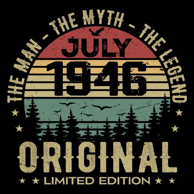 Juli 1946 Geburtstagsgeschenk Geboren im Juli