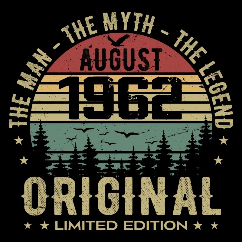 Legend Since Aug 1962 Birthday Gift 1962