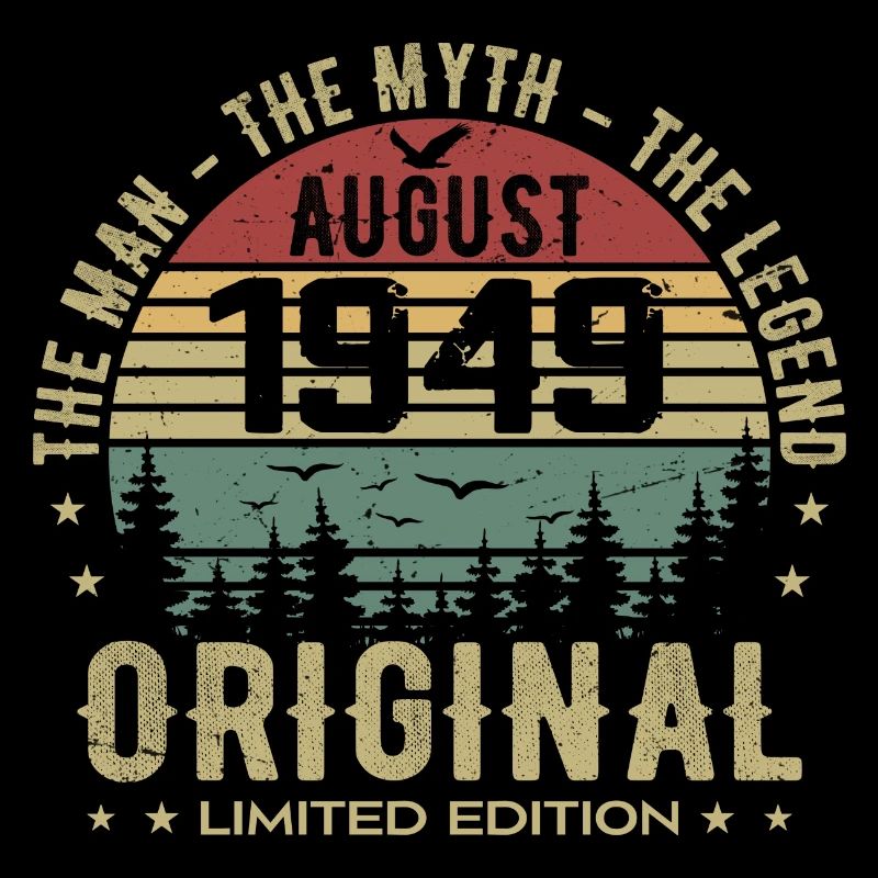 Legend Since Aug 1949 Birthday Gift 1949