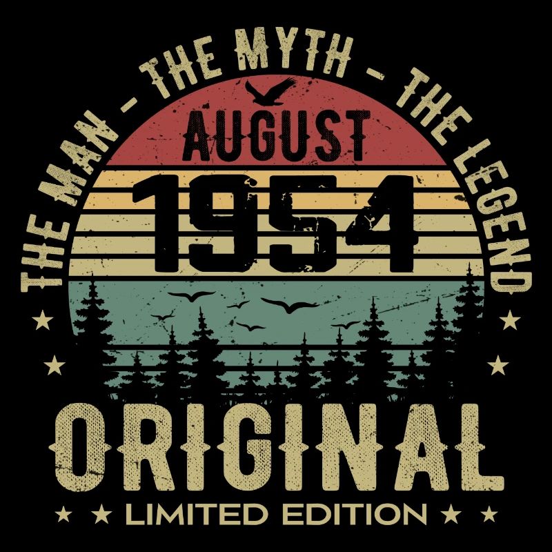 Legend Since Aug 1954 Birthday Gift 1954