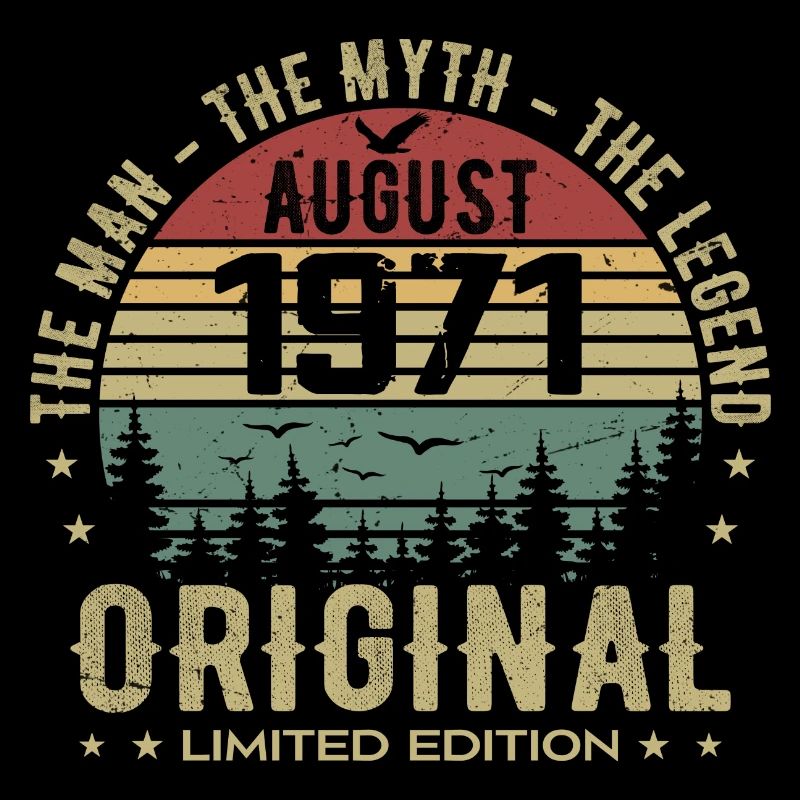 Legend Since Aug 1971 Birthday Gift 1971