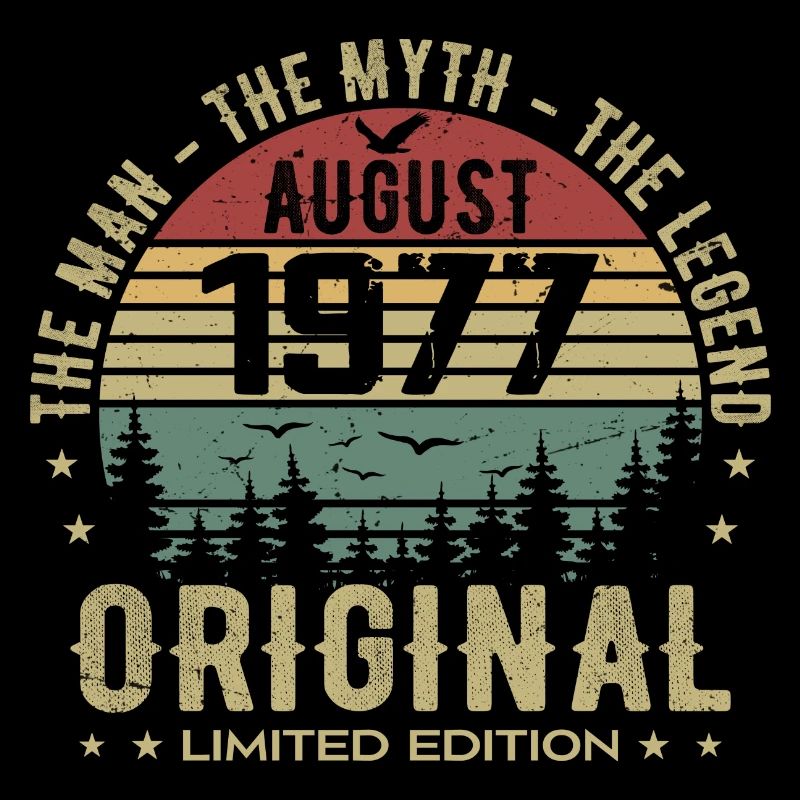 Legend Since Aug 1977 Birthday Gift 1977