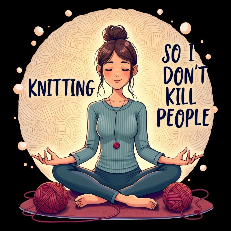 Knitting & Meditation Knitting is my therapy