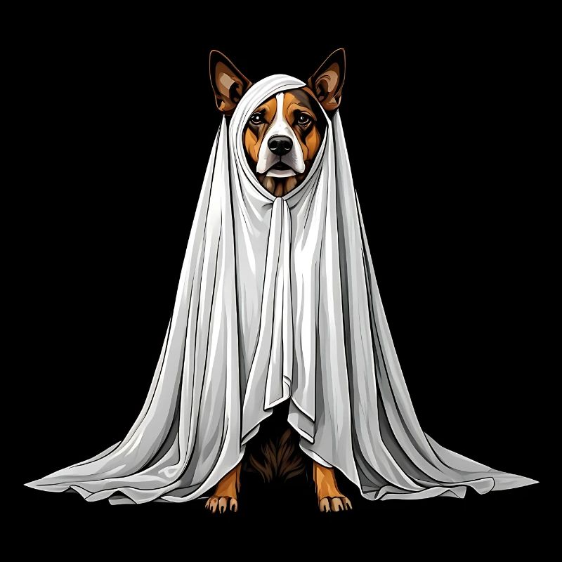 fantôme de chien effrayant