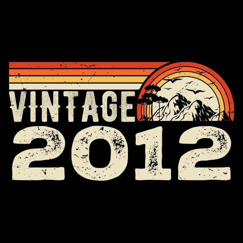 Vintage 2012 Cadeau Anniversaire 2012 Rétro 2012