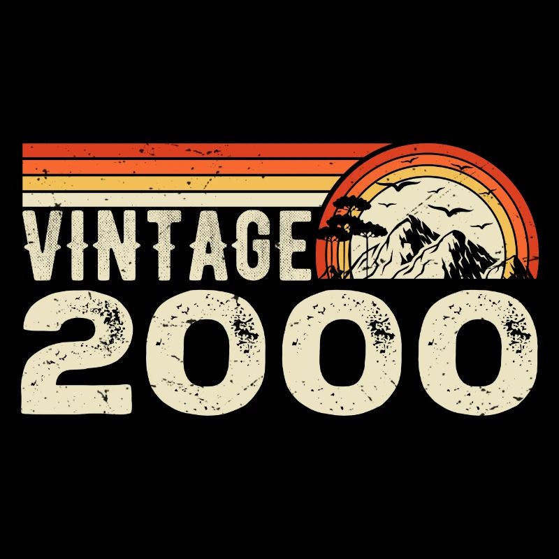 Vintage 2000 Cadeau Anniversaire 2000 Rétro 2000