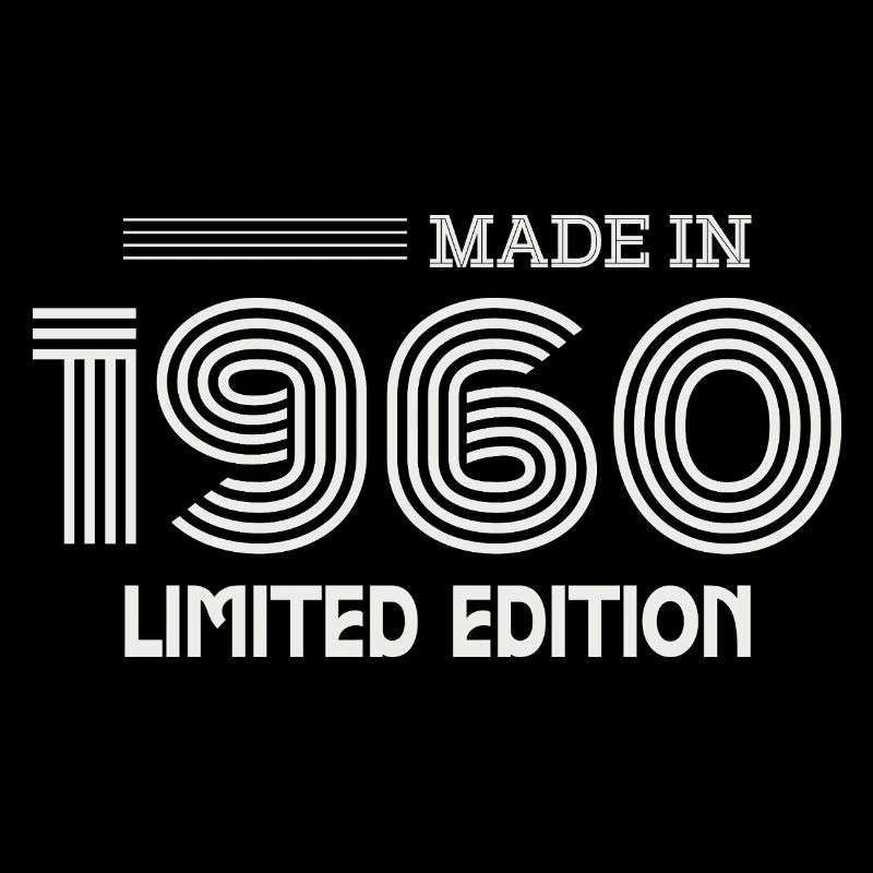 1960 Geburtstagsgeschenkidee 1960