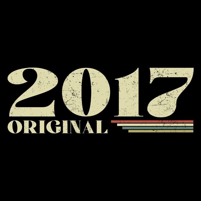 Original 2017 Vintage 2017 anniversaire 2017 rétro